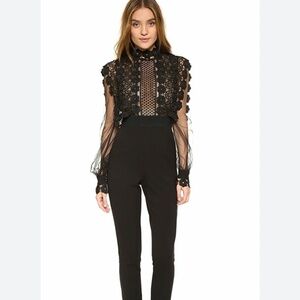 Self portrait lace jumpsuit